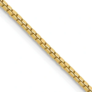 10kt Yellow Gold Box Chain - 1.3mm