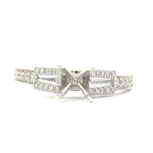 18kt White Gold Diamond Semi-Mount 0.39ct SI G/H