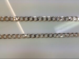 STERLING SILVER 18" CUBAN CHAIN