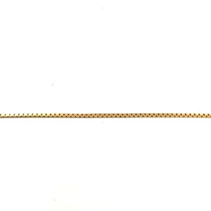 14 KT YG 7" BOX BRACELET