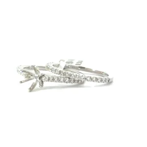 14kt White Gold 0.58ct Diamond Semi-Mount