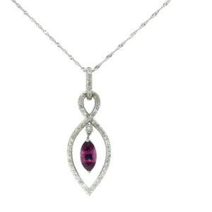 14kt White Gold Topaz Pendant - 2.35ct