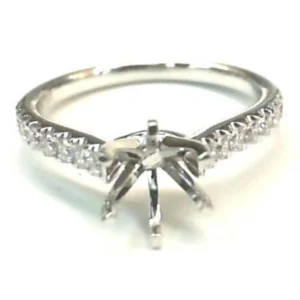 14kt White Gold Diamond Semi Mount 0.25ct
