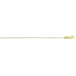 10kt Yellow Gold Box Chain - 18" 1.00mm