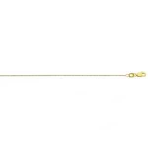 10kt Yellow Gold Box Chain - 0.86mm