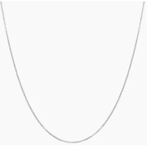 10kt White Gold Chain - 0.8mm