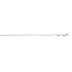 10kt White Gold Wheat Chain - 1.5mm