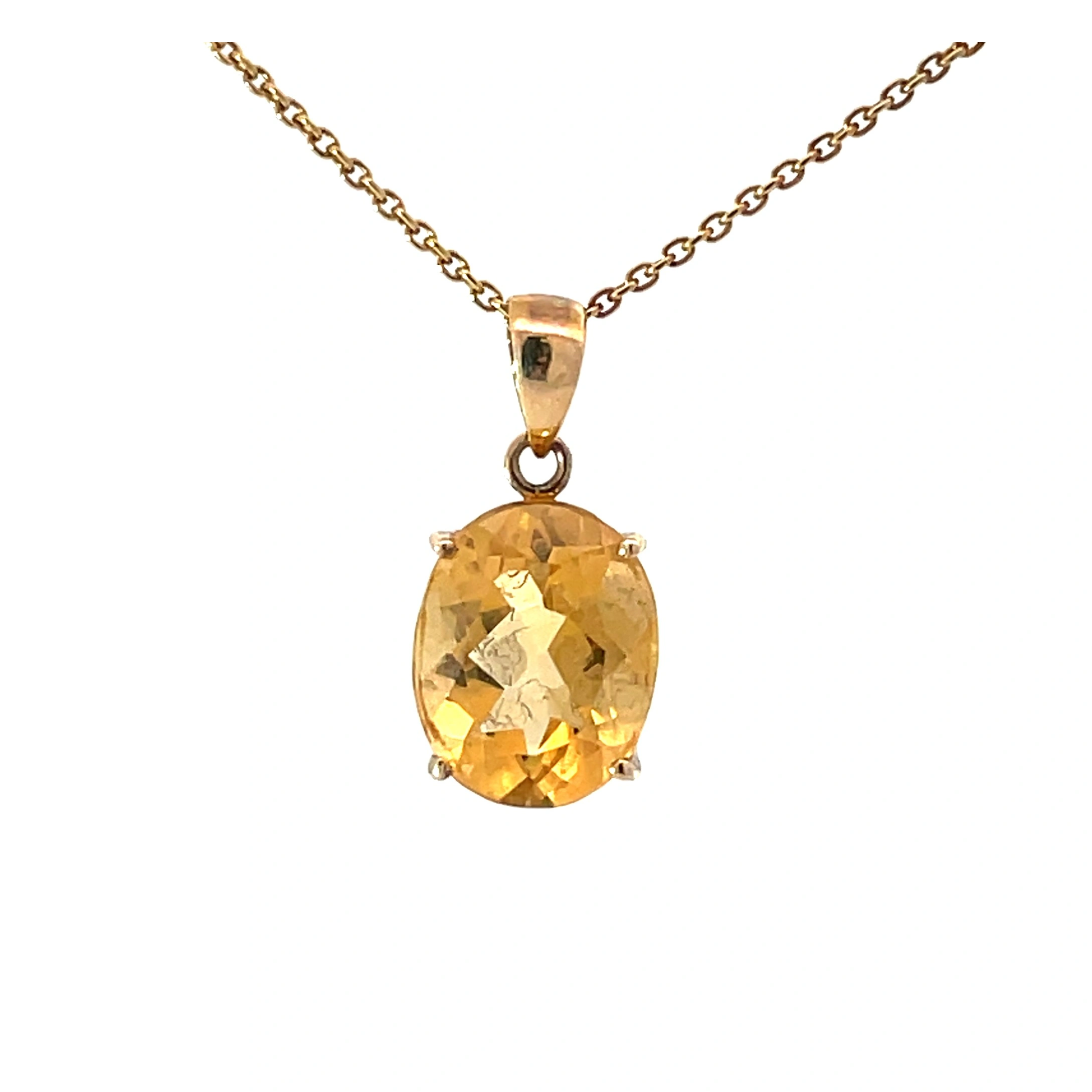 CT v.webp Citrine Pendant - 8mm