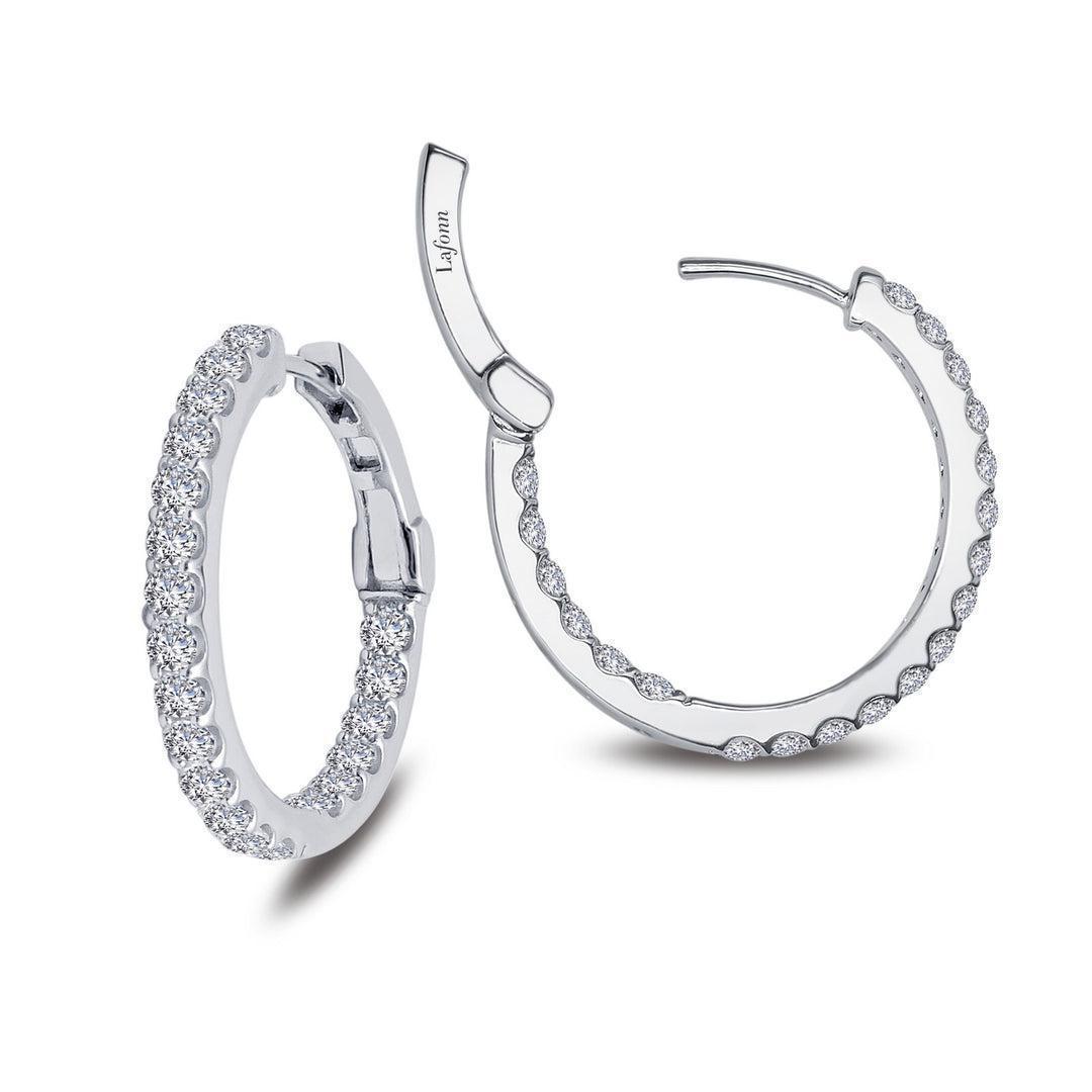 ECLP .jpg S.S. platinum bonded lab grown lassaire diamond inside out hoop earrings tw 2.16 cts 25mm diameter
