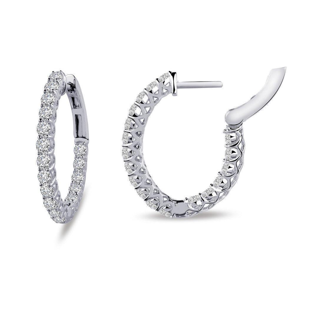 ECLP .jpg Sterling Silver platinum bonded lassire simulated oval inside out hoop tw 1.80cts