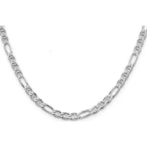Sterling Silver 3.75mm Figaro Chain - 20