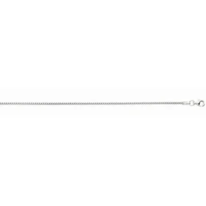 Sterling Silver Franco Chain 16" 1.50mm - Rhodium Plated
