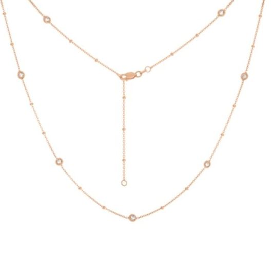 beaded cz by yard Y .jpg sterling silver gold plated beaded cz by the yard chain 18"