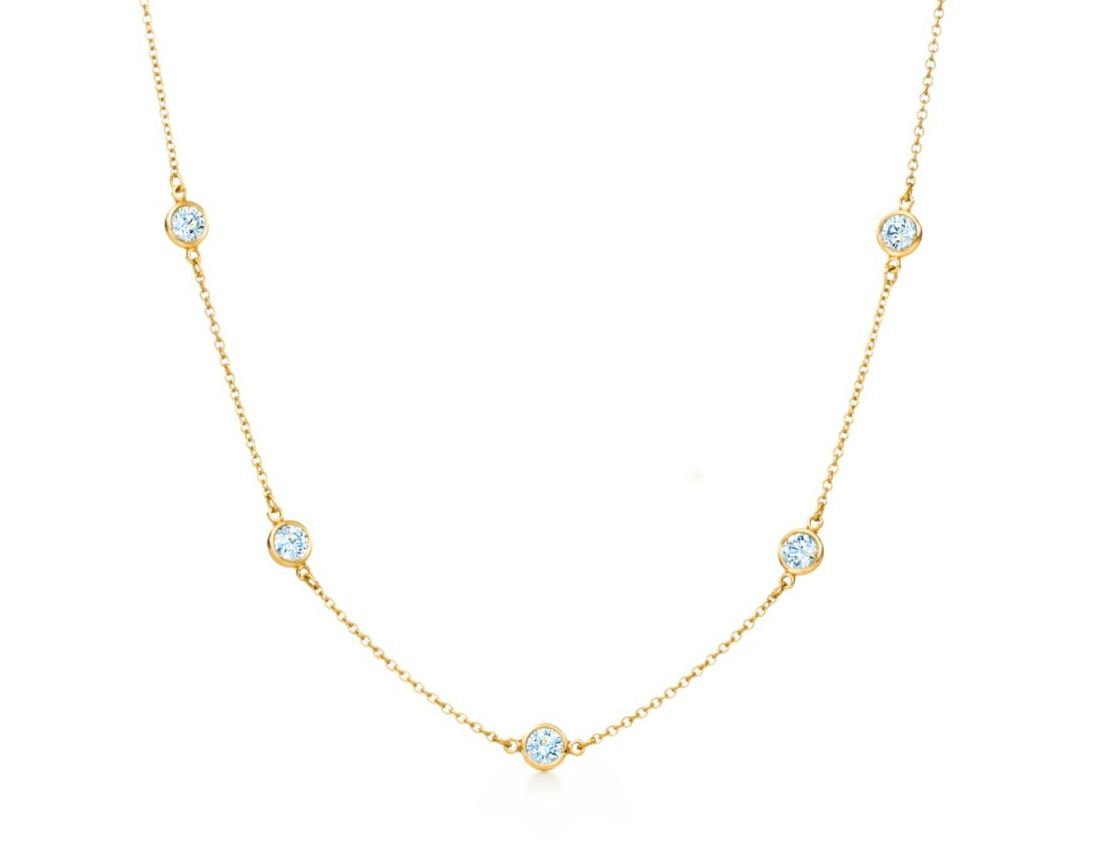 cz by yard .jpg Sterling Silver cz by the yard necklace 36" with claw catch rhod plated