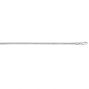 Rhodium-Plated Sterling Silver Miami Cuban Chain - 20" 2.6mm