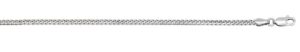 Sterling Silver 3.6mm solid miami cuban link chain rhod plated 24"