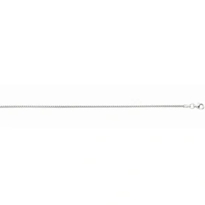 Sterling Silver Franco Chain 22" 1.5mm Rhodium